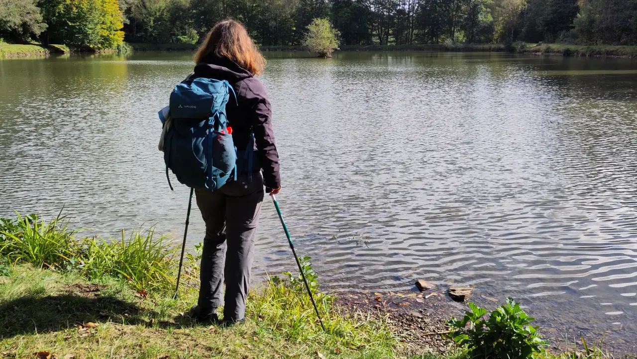 Manu at the Upper Aubach Lake