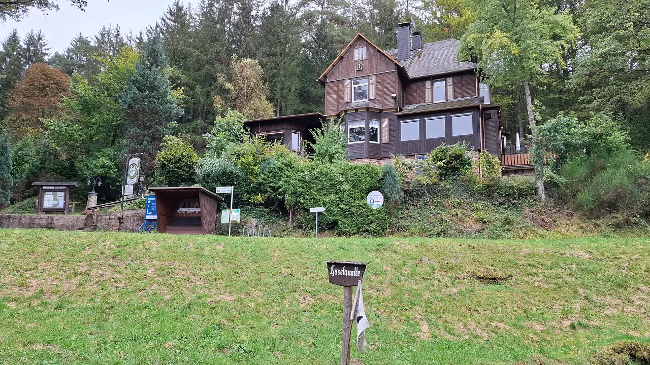 A rustic inn in the forest