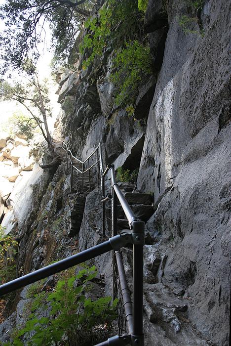 Die letzten Stufen des Mist Trail