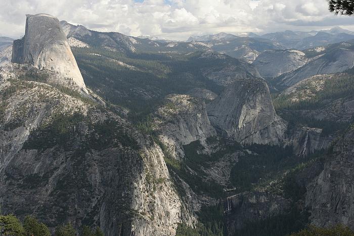 Vernal und Nevada Fall vom Washburn Point