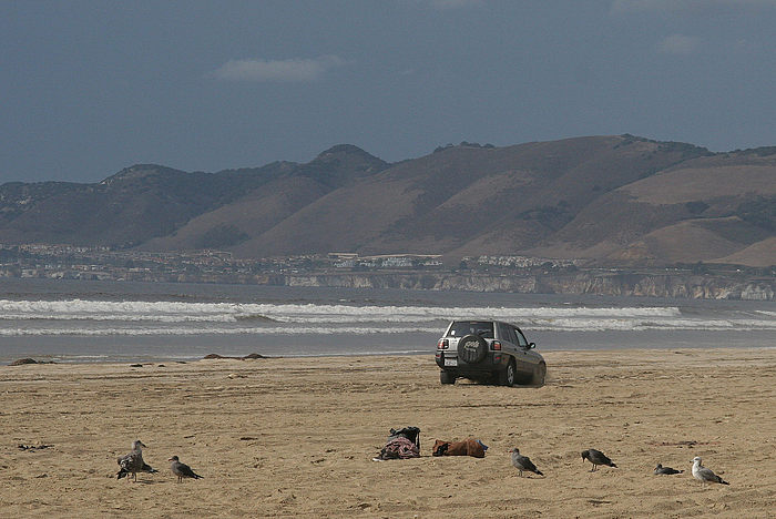 Stadtindianer am Strand