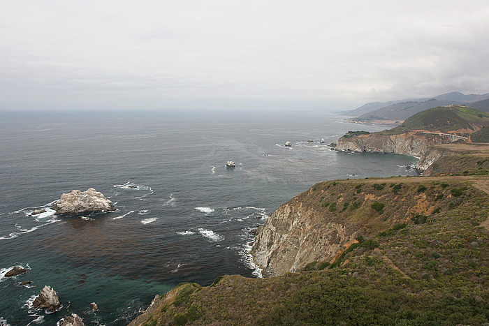 Blick nach Norden zur Bixby Creek Bridge